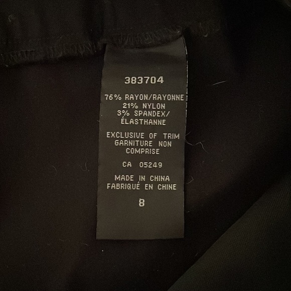 S. C. & Co. Black Dress Pants Size 8 - Picture 6 of 6